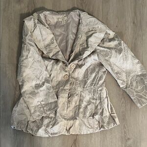 Floral grey  J. Jill Women's blazer